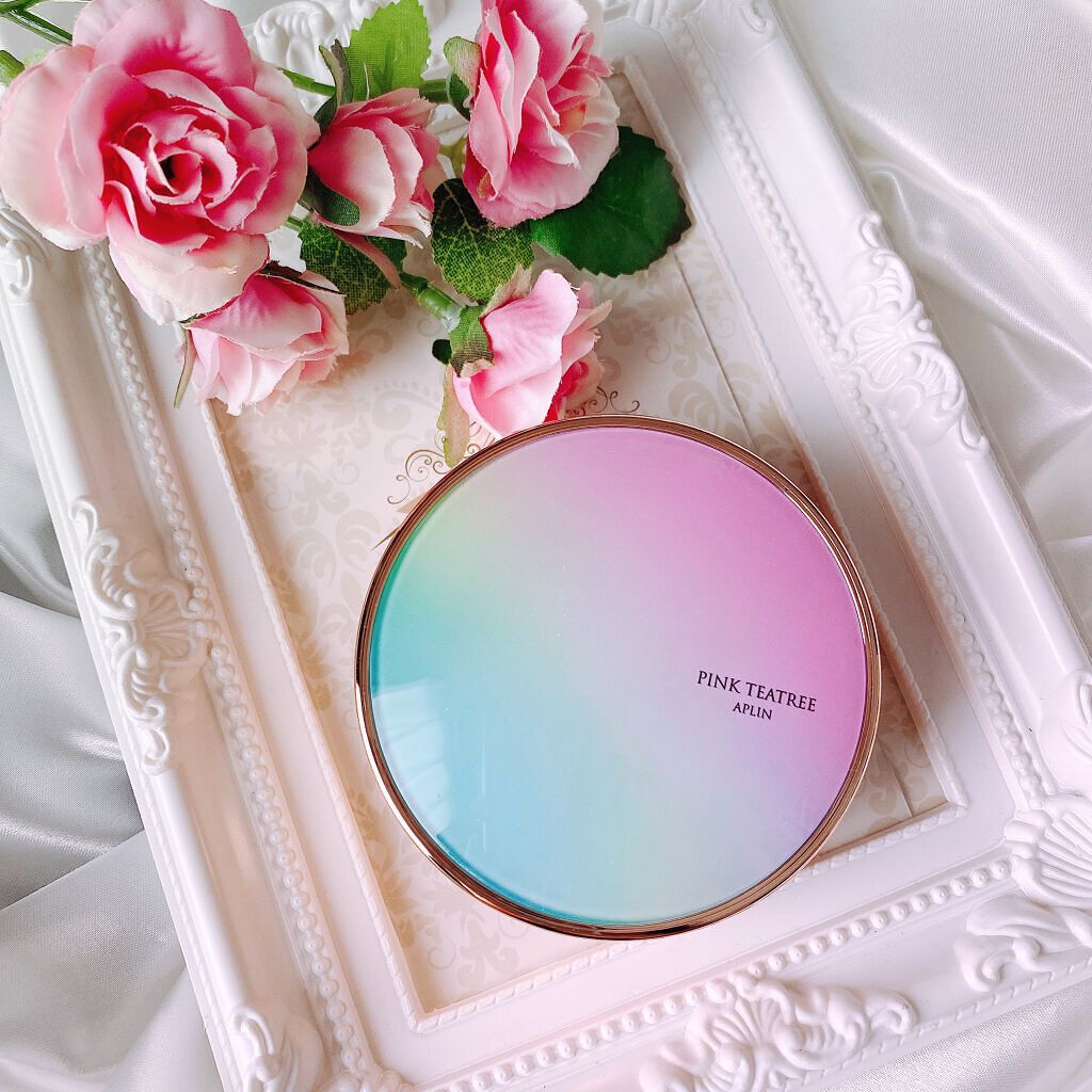 ピンクティーツリーカバークッション/APLIN/クッションファンデーションを使ったクチコミ(1枚目)