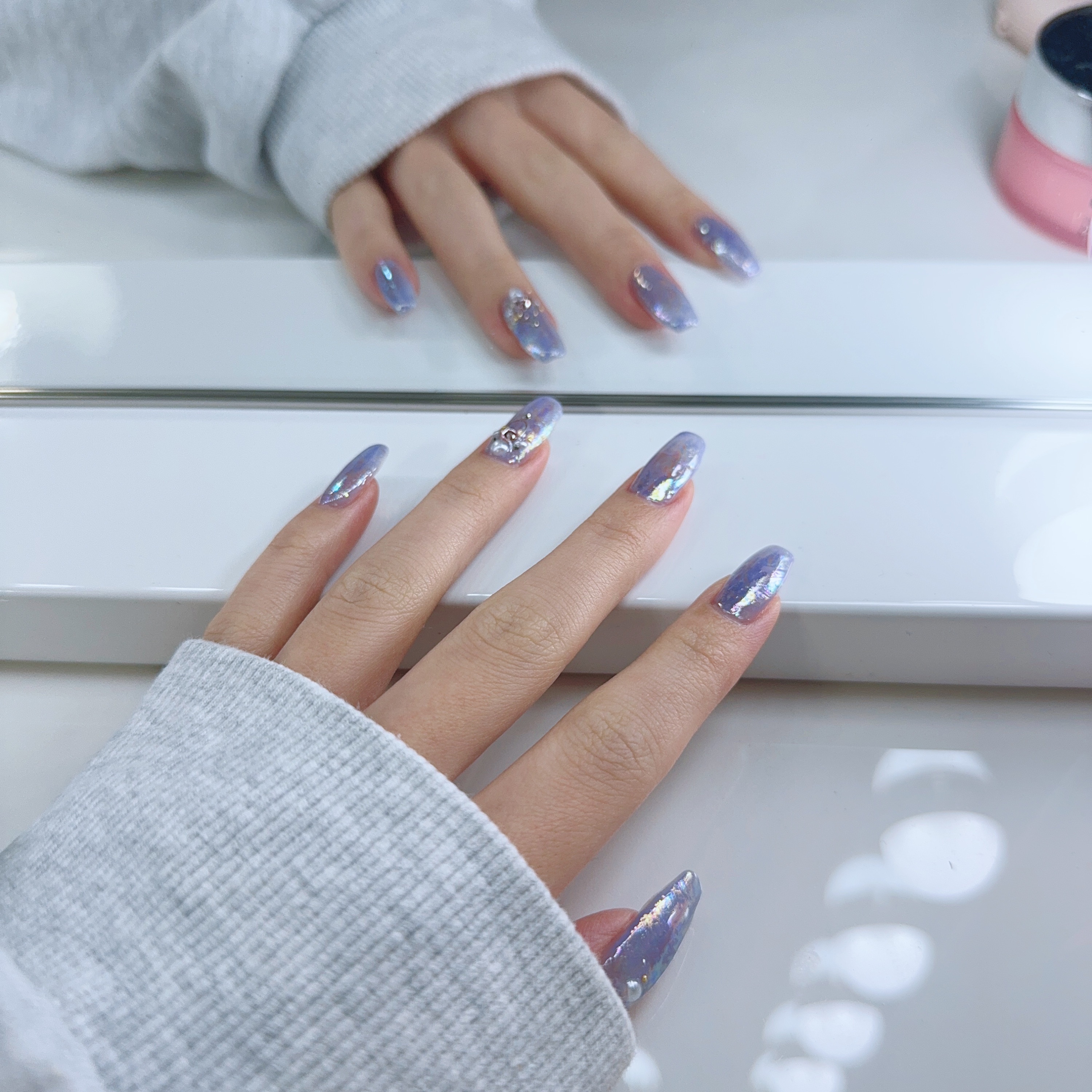 #ニット映えネイルのネイルデザイン