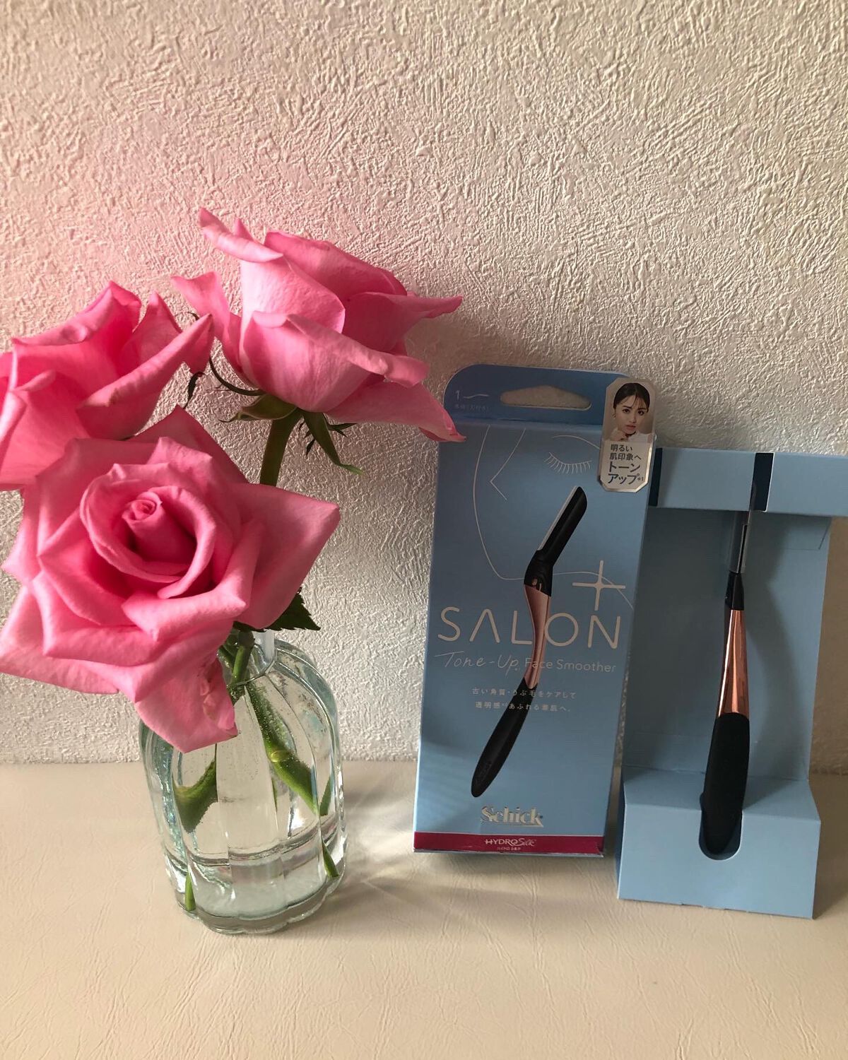 サロンプラス トーンアップ フェイススムーサー ホルダー(刃付き)/サロンプラス/シェーバーを使ったクチコミ(1枚目)