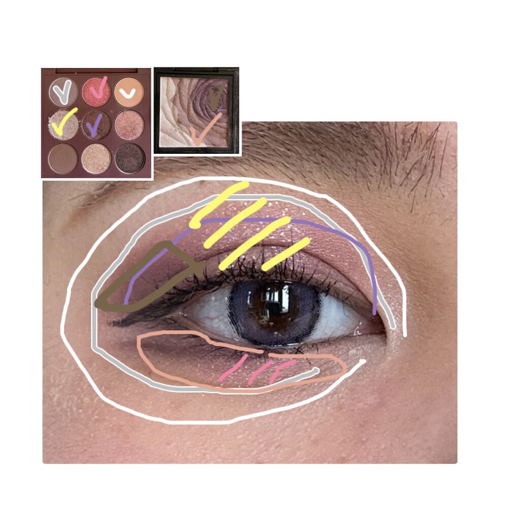 ダークローズシャドウ PU-1/KATE/アイシャドウパレットを使ったクチコミ（2枚目）