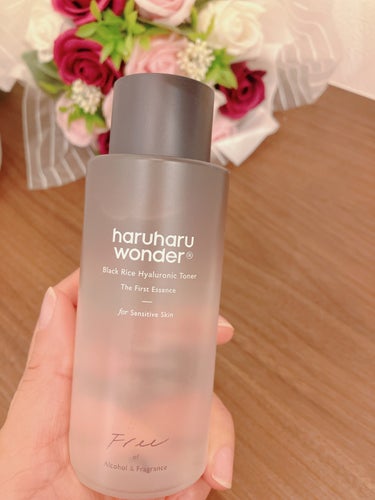 haruharu wonder ブラックライスヒアルロニックトナーのクチコミ「🌼*･ブラックライスヒアルロニック トナー (150ml)
▶︎▶︎▶︎100%韓国産黒米が水.....」（1枚目）