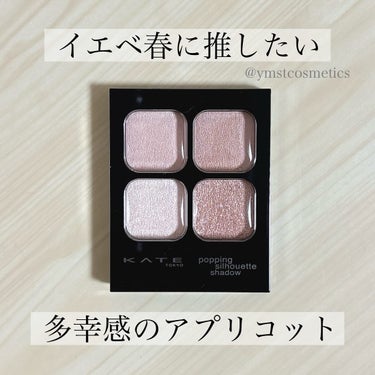 ポッピングシルエットシャドウ OR-1 アプリコットポップ/KATE/アイシャドウパレットを使ったクチコミ（1枚目）