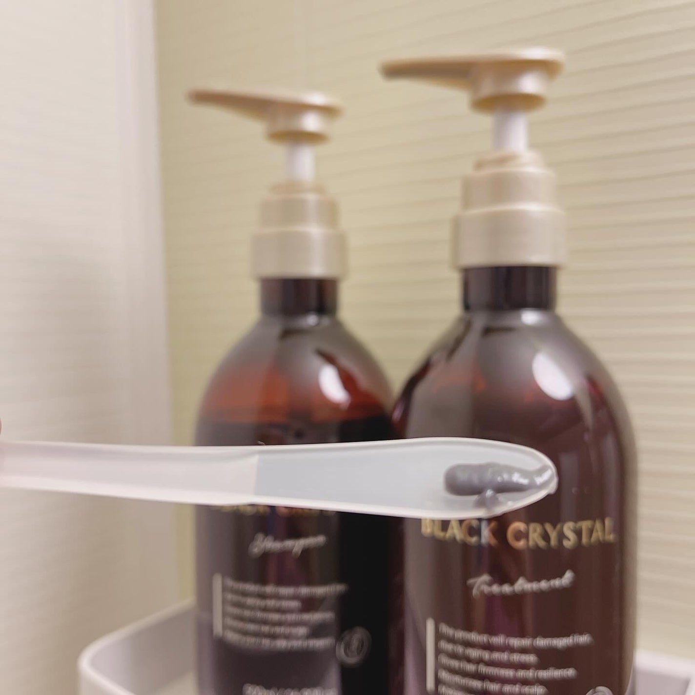 ブラッククリスタル シャンプー & トリートメント/BLACK CRYSTAL/サロンシャンプーを使ったクチコミ(3枚目)