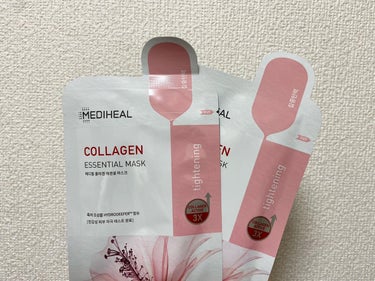 MEDIHEAL コラーゲン エッセンシャルマスクのクチコミ「❤️もちもちハリ弾力肌パック❤️
.
.
MEDIHEAL 
collagen essenti.....」（2枚目）