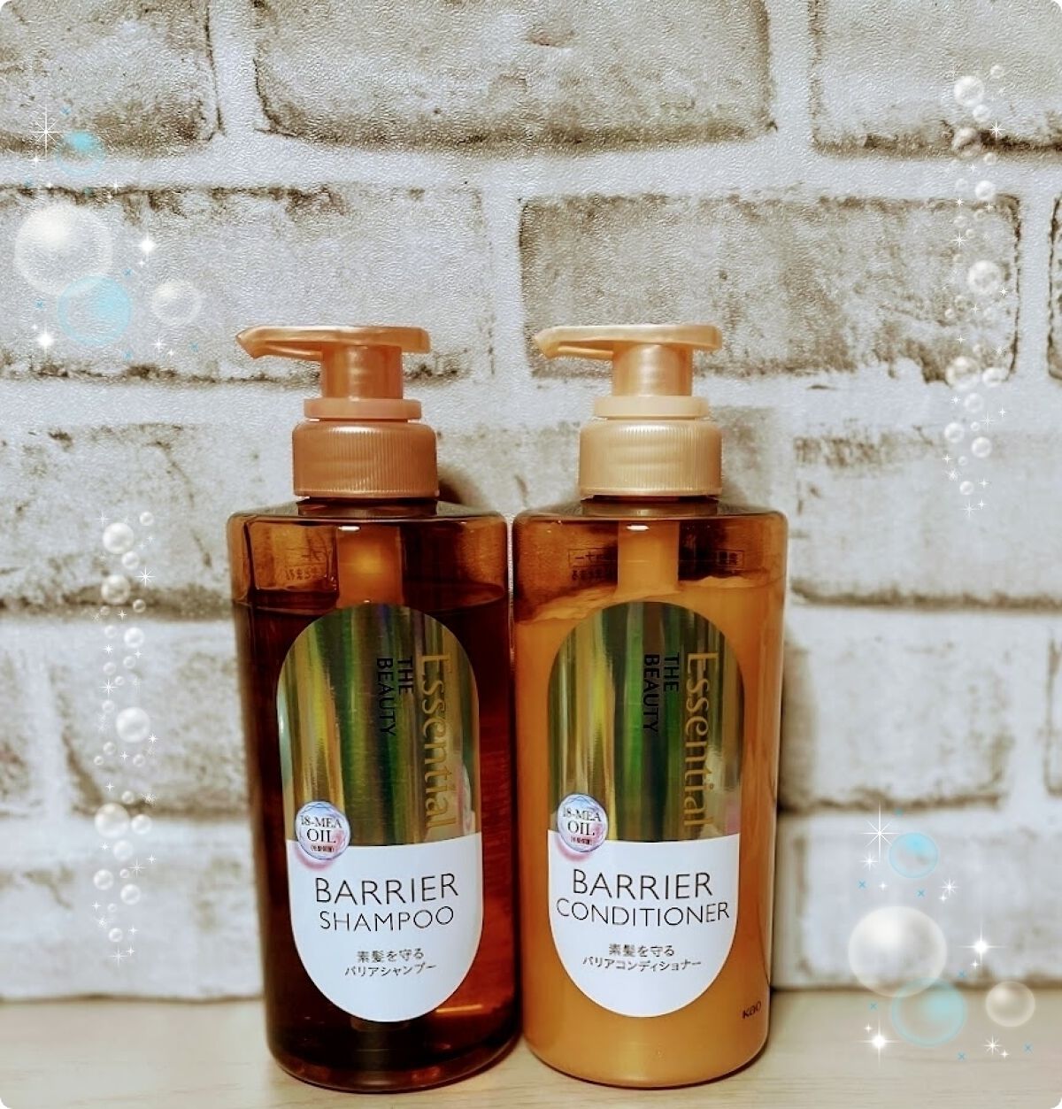 ザビューティ 髪のキメ美容素髪を守る バリアシャンプー/コンディショナー/エッセンシャル/シャンプー・コンディショナーを使ったクチコミ(1枚目)