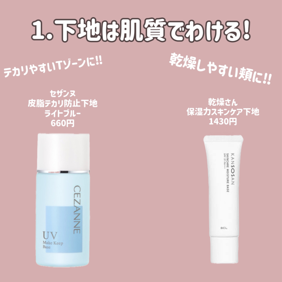 皮脂テカリ防止下地/CEZANNE/化粧下地を使ったクチコミ（2枚目）