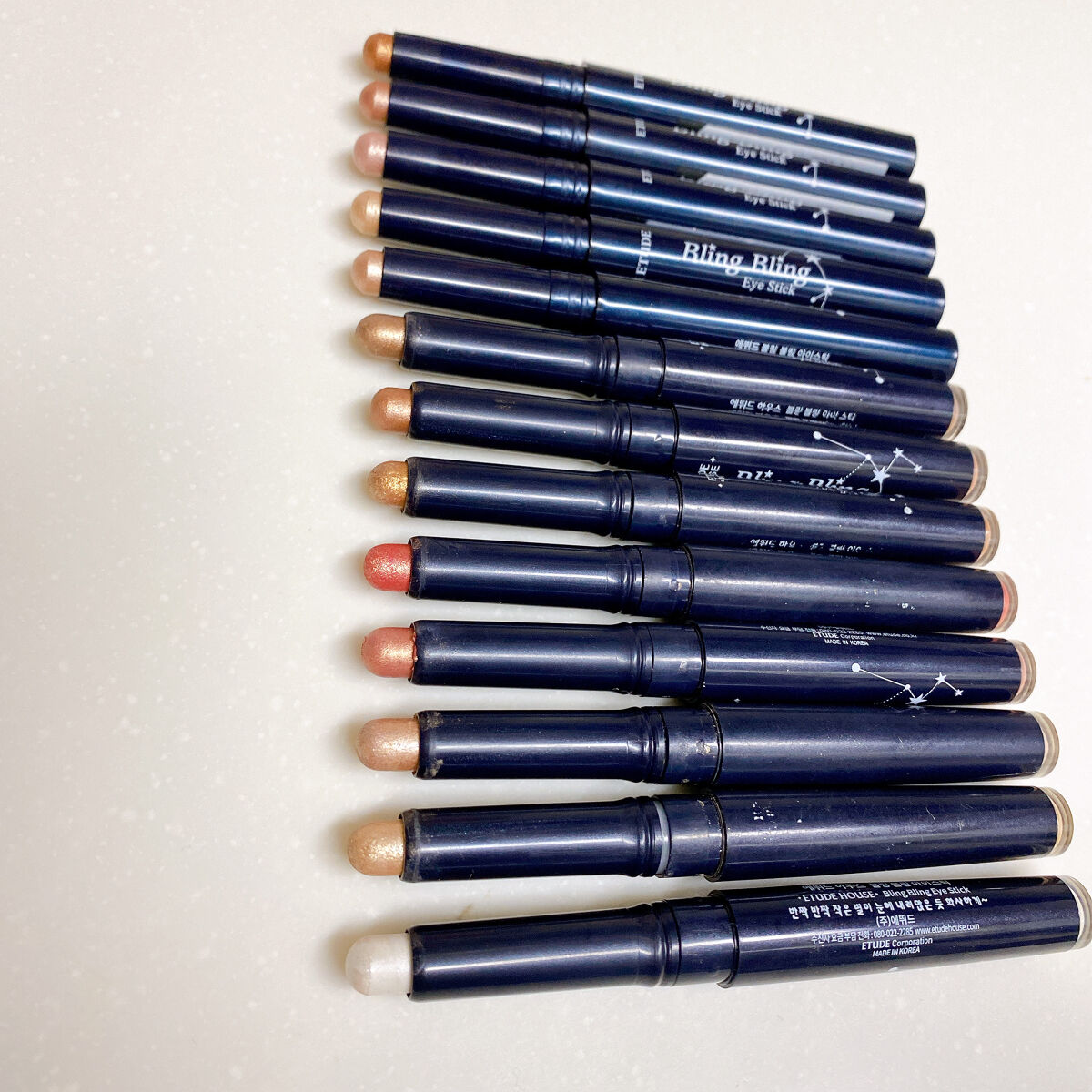 キラキラ アイシャドウ/ETUDE/スティックアイシャドウを使ったクチコミ（1枚目）