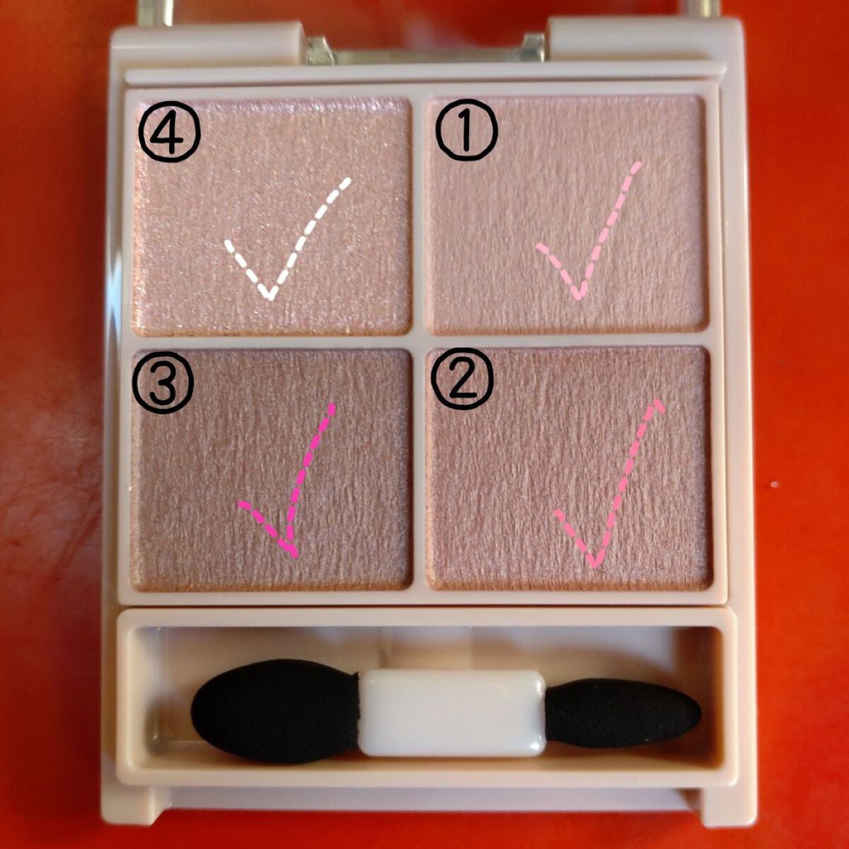 シルキースフレアイズ(マットタイプ)/キャンメイク/アイシャドウパレットを使ったクチコミ(2枚目)