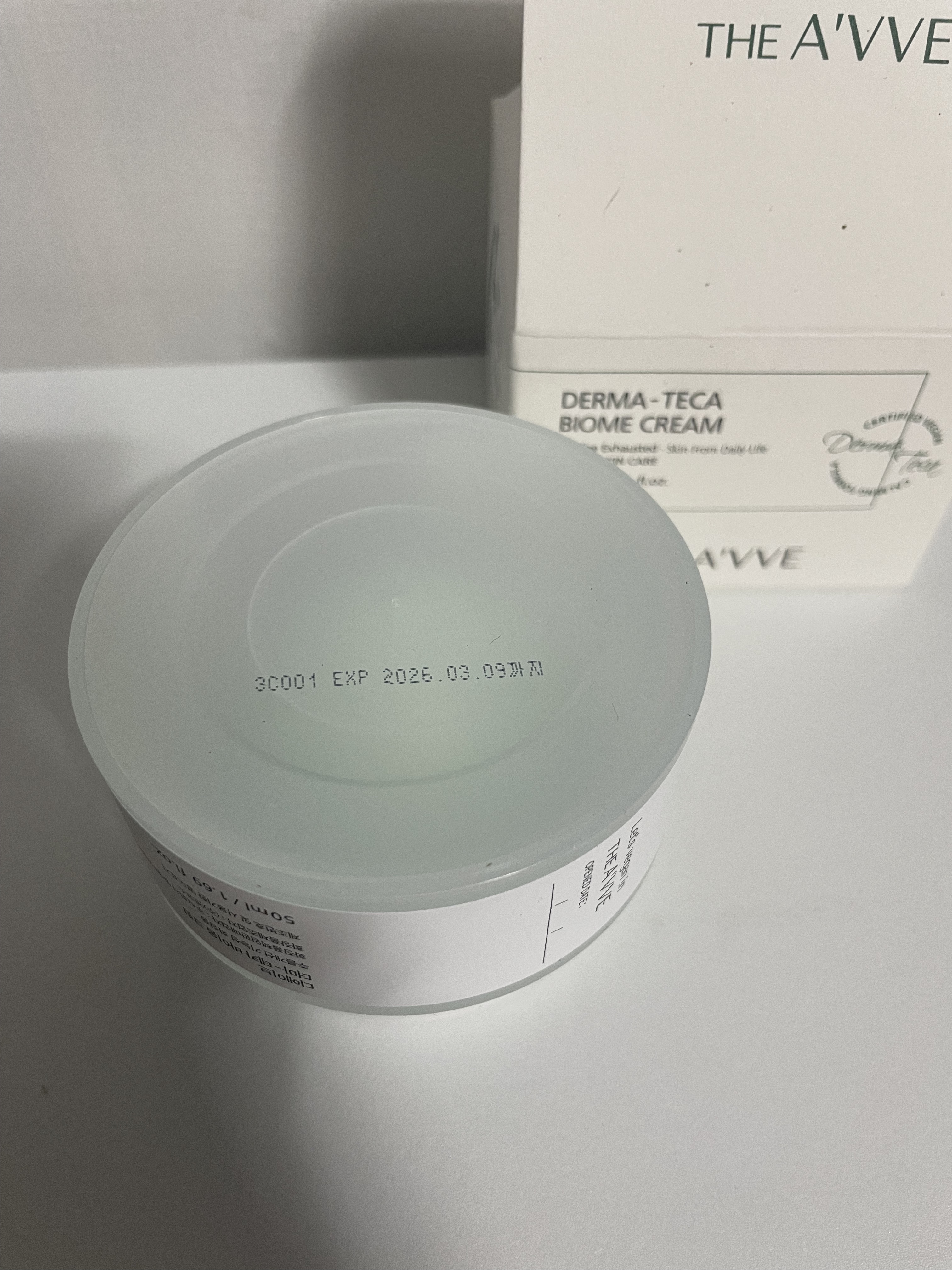 ダーマテカバイオームクリーム/THE A'VVE/フェイスクリームを使ったクチコミ（2枚目）