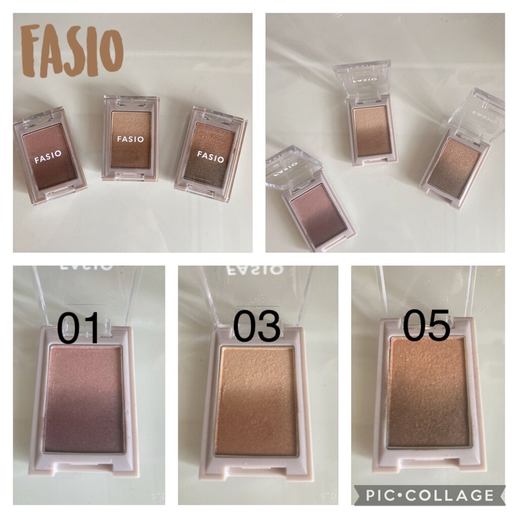 グラデーション アイカラー/FASIO/単色アイシャドウを使ったクチコミ(1枚目)