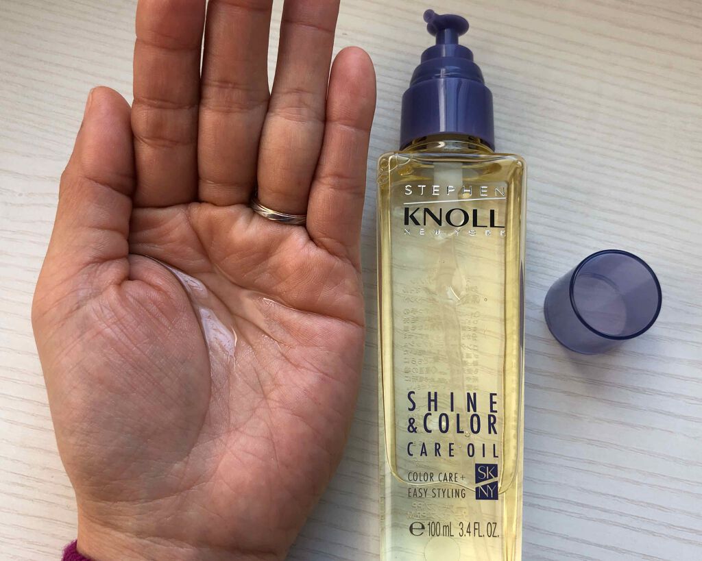 シャイン カラーケア オイル/スティーブンノル ニューヨーク/ヘアオイルを使ったクチコミ(2枚目)
