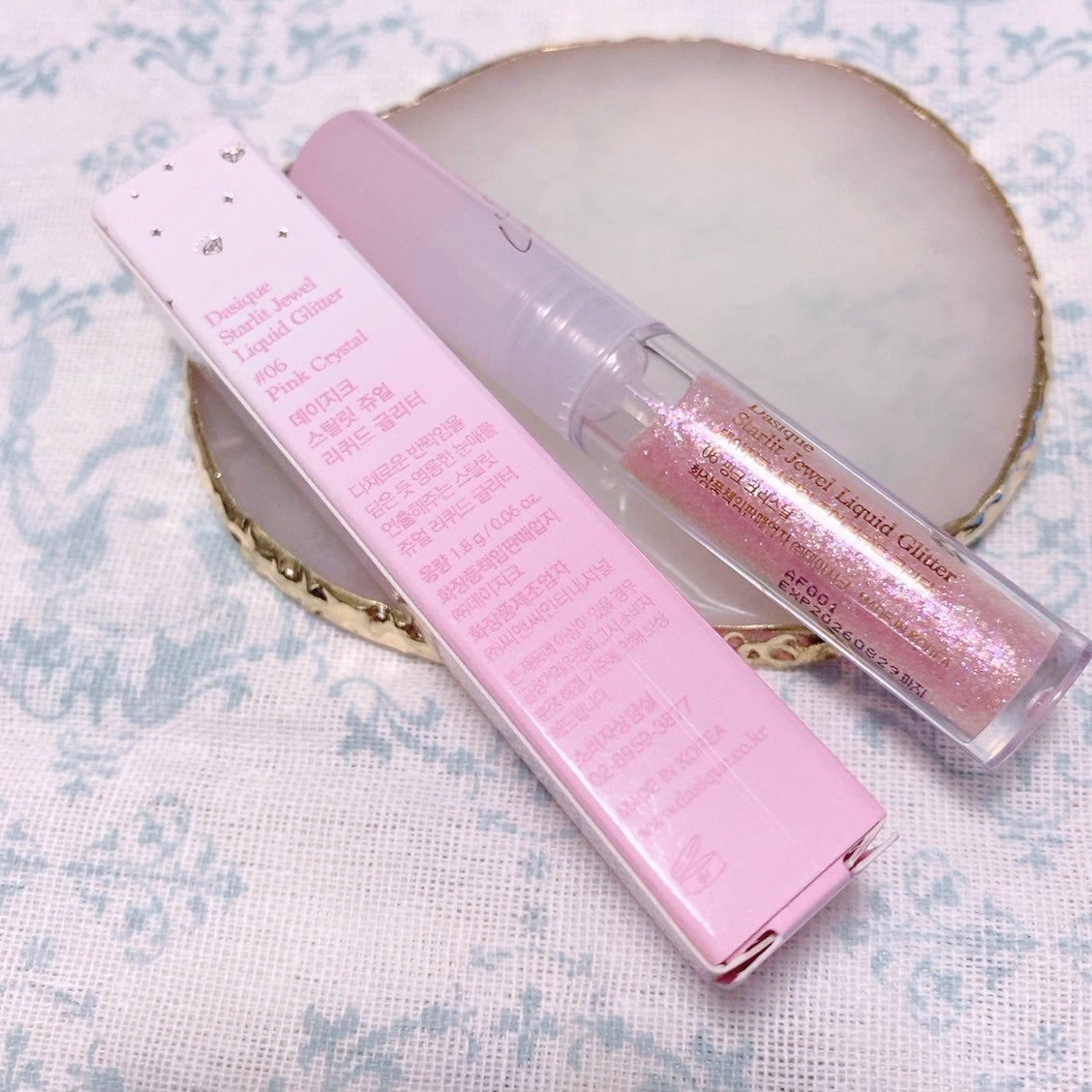 スターリット リキッドグリッター/dasique/メイクアップを使ったクチコミ(2枚目)