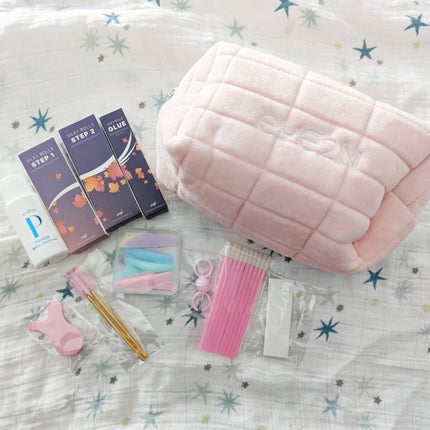 EYE2IN 低刺激 セルフプロ用 まつげパーマ 3種 セット/Qoo10/その他キットセットを使ったクチコミ(2枚目)