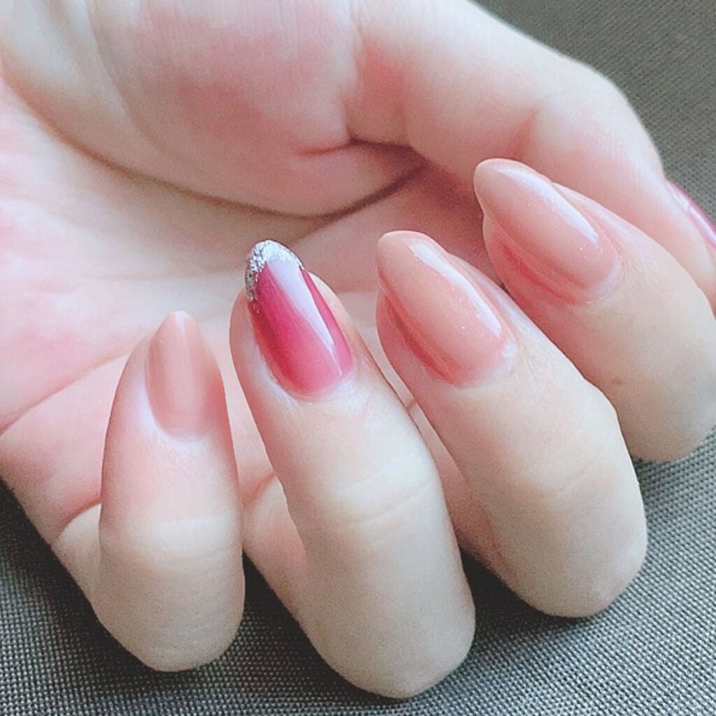 グロッシーコート/スキューズミー/オールインワンネイルを使ったクチコミ(5枚目)