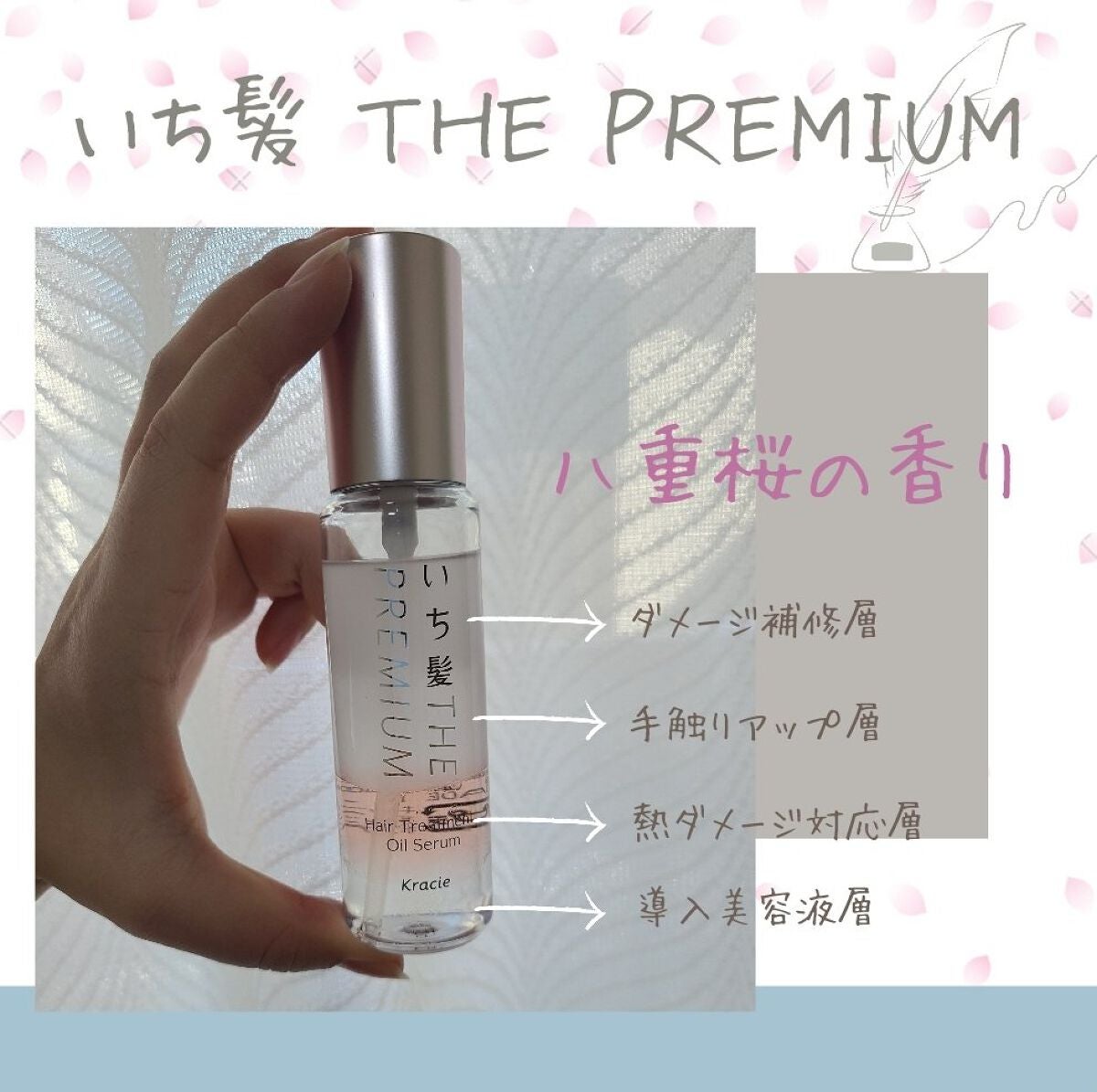 THE PREMIUM 4Xシャインシェイク美容液オイル/いち髪/ヘアオイルを使ったクチコミ(1枚目)