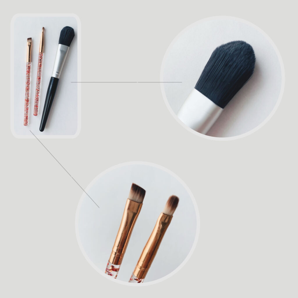 ごくふわっ 春姫 リキッドファンデーションブラシ/DAISO/メイクブラシを使ったクチコミ（2枚目）