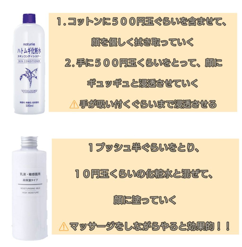 ハトムギ化粧水(ナチュリエ スキンコンディショナー R )/ナチュリエ/化粧水を使ったクチコミ（3枚目）