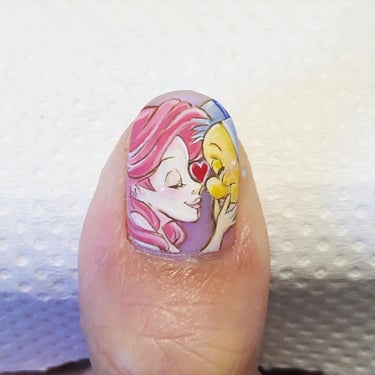 shino on LIPS 「mynail★全部手描きのがっつりアートしてみた❤️ベースがオ..」（2枚目）