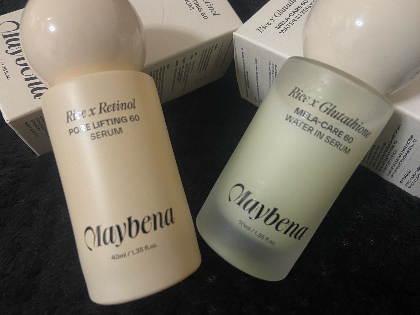 ライスX グルタチオン メラケアー60 ウォーターインセラム/MAYBENA/美容液を使ったクチコミ（2枚目）