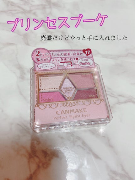 【旧品】パーフェクトスタイリストアイズ/キャンメイク/アイシャドウパレットを使ったクチコミ(1枚目)