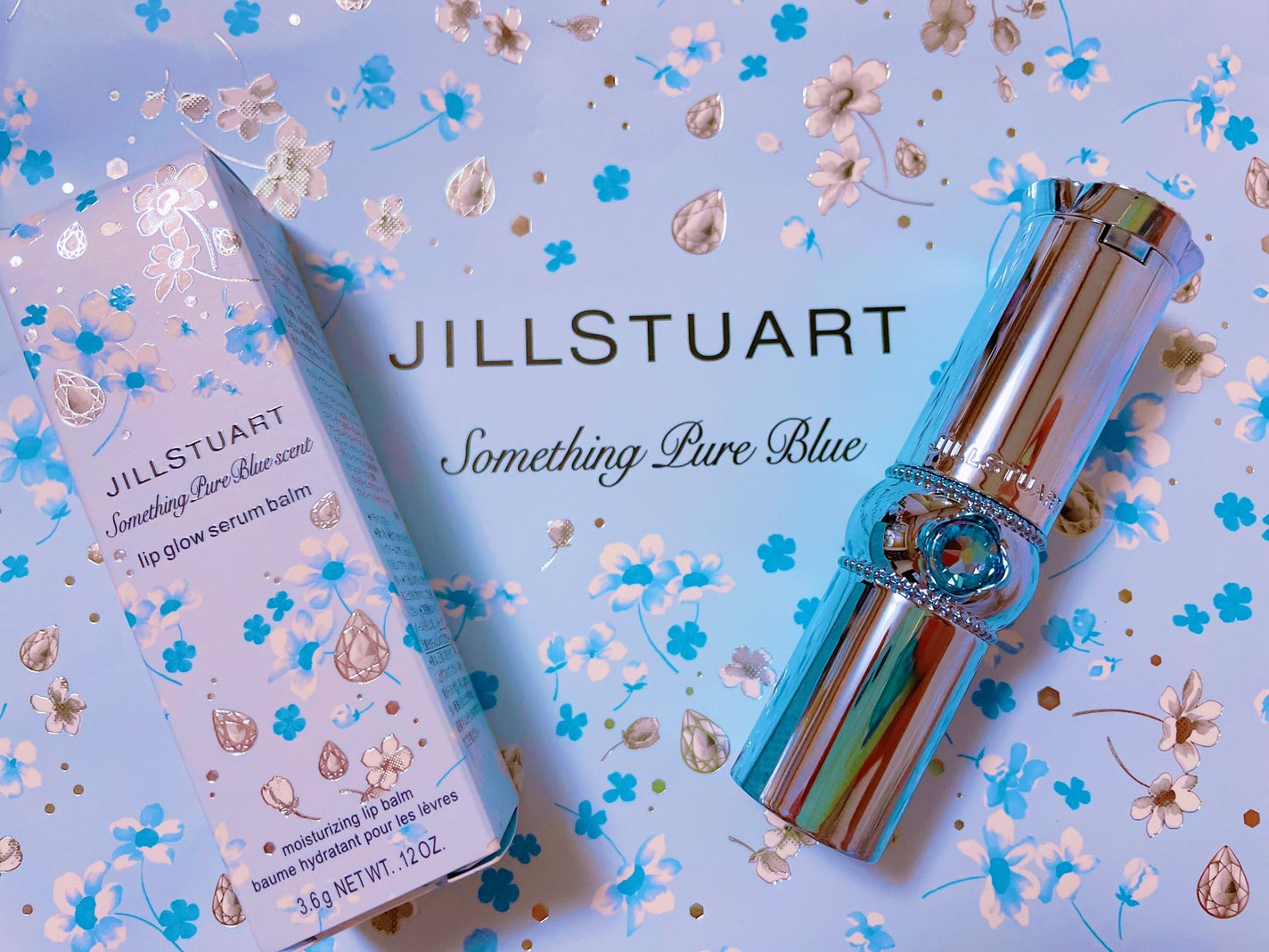 サムシングピュアブルー リップグロウ セラムバーム/JILL STUART/リップバームを使ったクチコミ(1枚目)