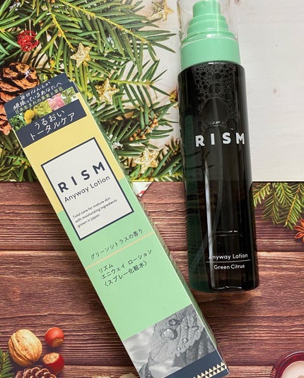 エニウェイ ローション グリーンシトラスの香り/RISM/ミスト状化粧水を使ったクチコミ(1枚目)