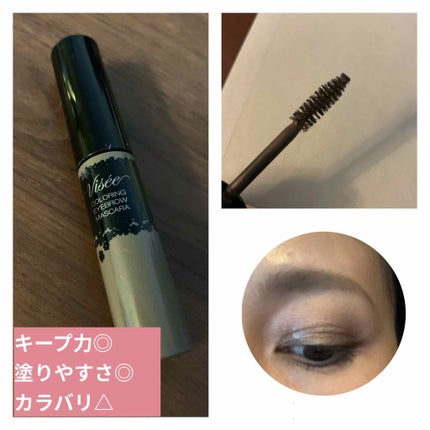リシェ カラーリング アイブロウマスカラ BR-5 ダークブラウン/Visée/眉マスカラを使ったクチコミ(2枚目)