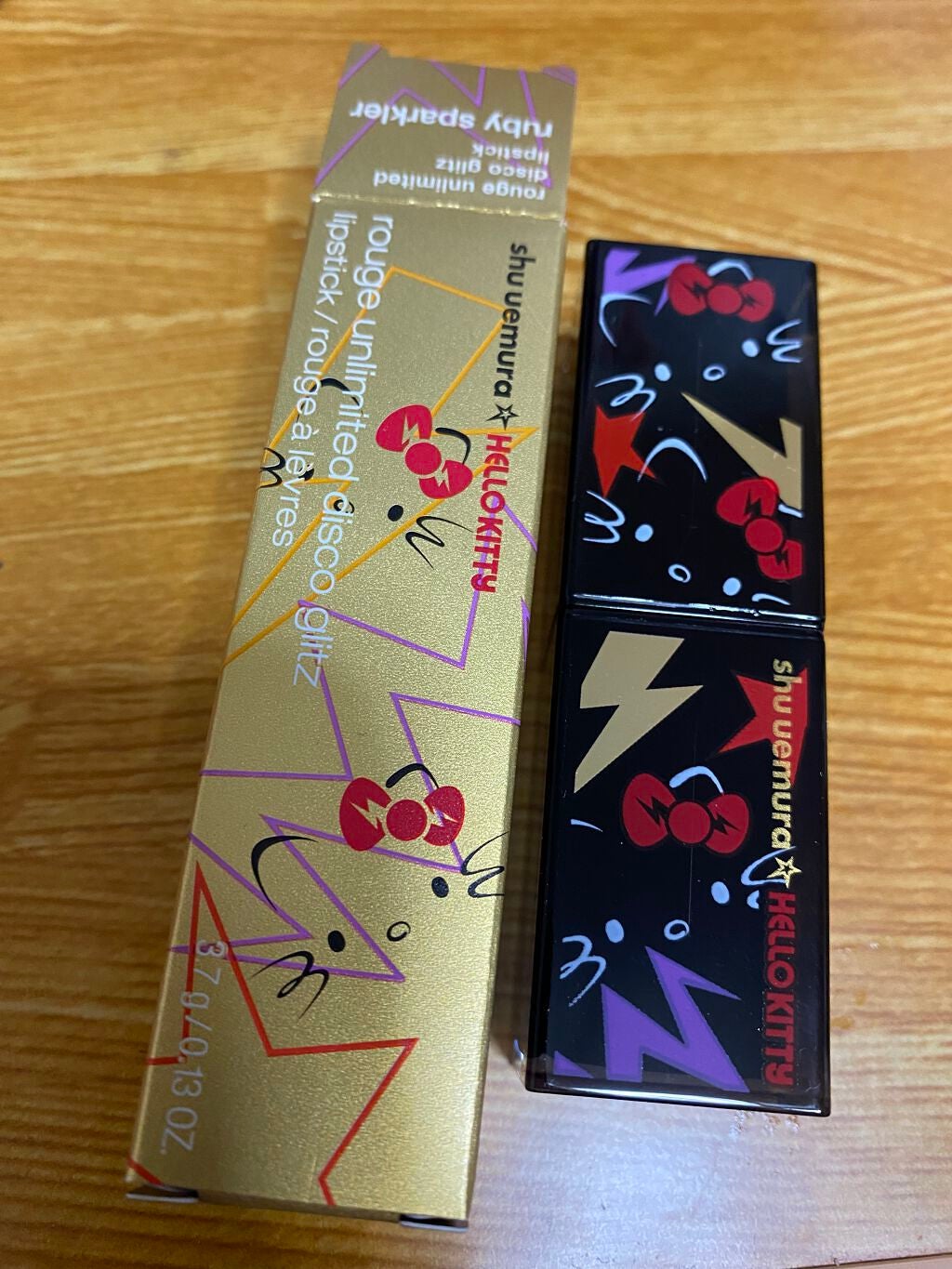 ルージュ アンリミテッド ディスコ グリッツ/shu uemura/口紅を使ったクチコミ(1枚目)