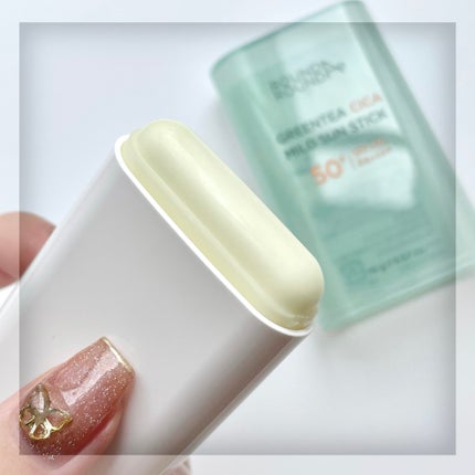 グリーンティー CICA マイルド サンスティック/ラウンドアラウンド/日焼け止めスティックを使ったクチコミ(3枚目)