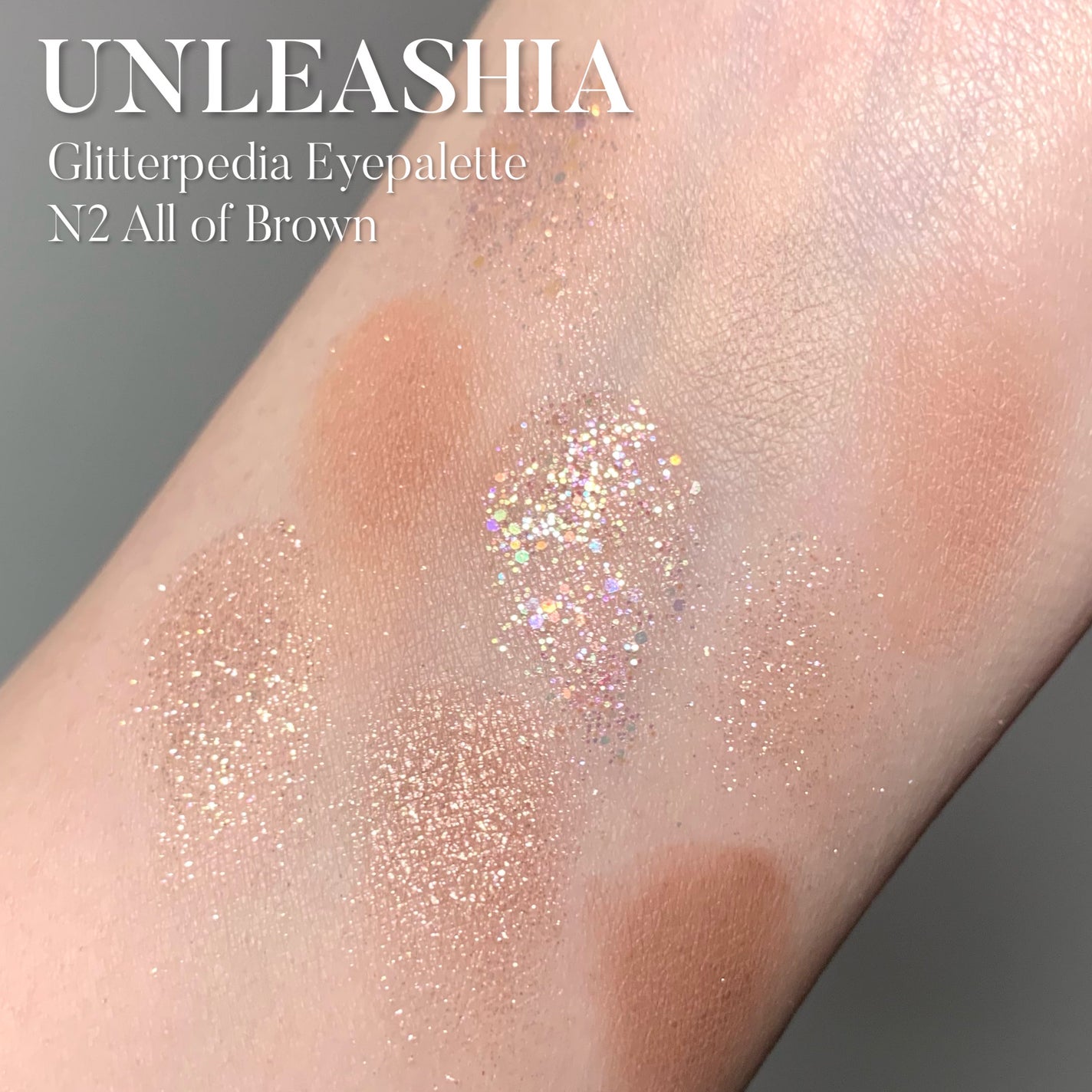 グリッターペディアアイパレット/unleashia/アイシャドウパレットを使ったクチコミ(2枚目)