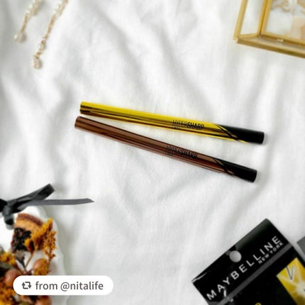 ハイパーシャープ ライナー R/MAYBELLINE NEW YORK/リキッドアイライナーを使ったクチコミ(2枚目)