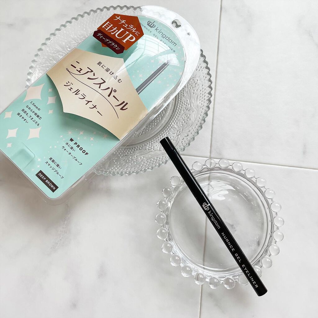 ニュアンスジェルアイライナーWP ディープブラウン/キングダム/ジェルアイライナーを使ったクチコミ（1枚目）