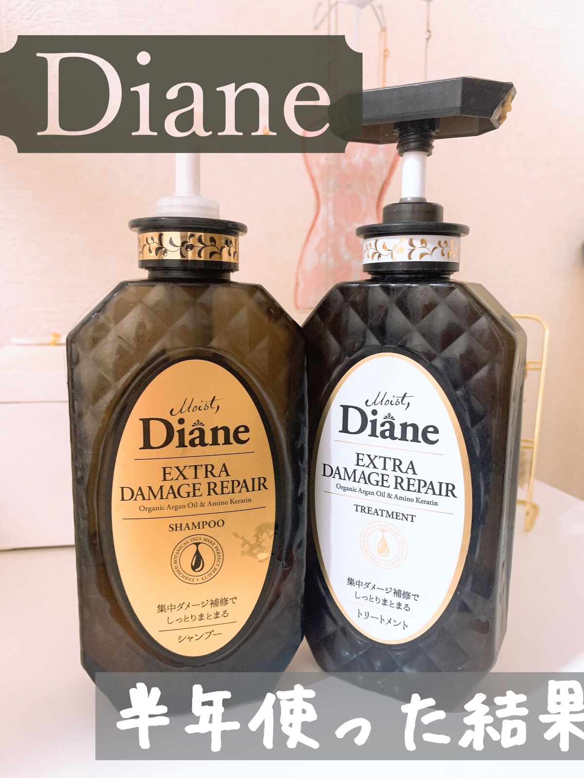 パーフェクトビューティ モイストダイアン エクストラダメージリペア シャンプー/トリートメント/ダイアン/市販シャンプーを使ったクチコミ(1枚目)