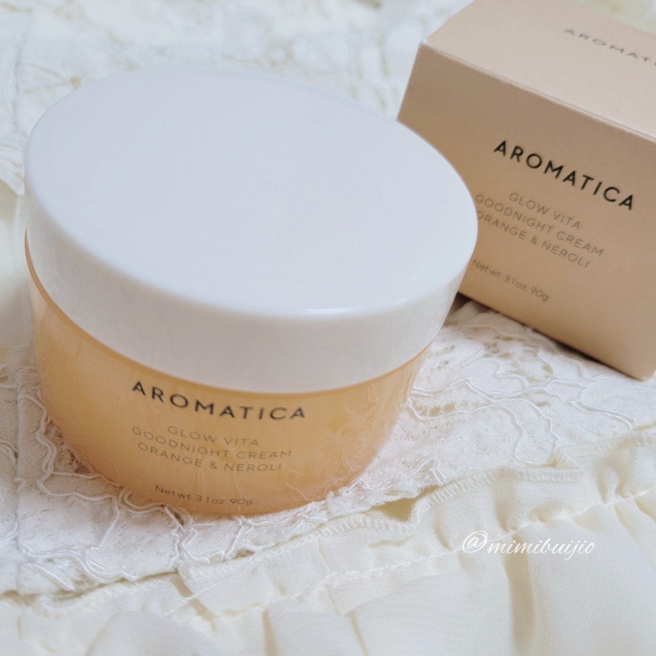 グロービタグットナイトクリーム/AROMATICA/フェイスクリームを使ったクチコミ(8枚目)