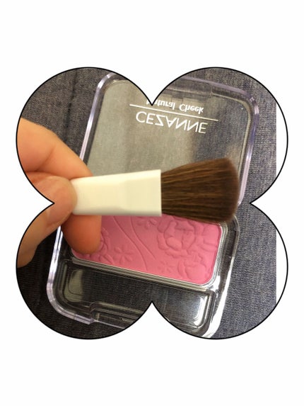 ナチュラル チークN/CEZANNE/パウダーチークを使ったクチコミ(3枚目)