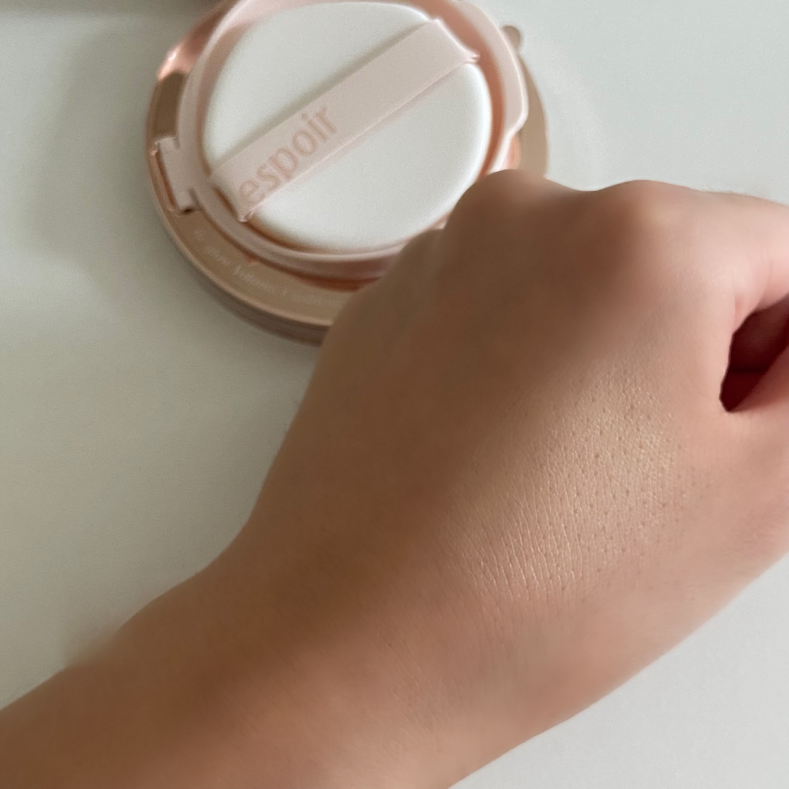 エスポア ビーグロー ボリュームクッション/espoir/クッションファンデーションを使ったクチコミ（3枚目）