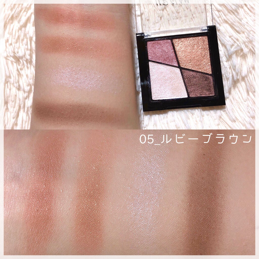 UR GLAM VELVET EYE COLOR PALETTE/U R GLAM/アイシャドウパレットを使ったクチコミ(3枚目)