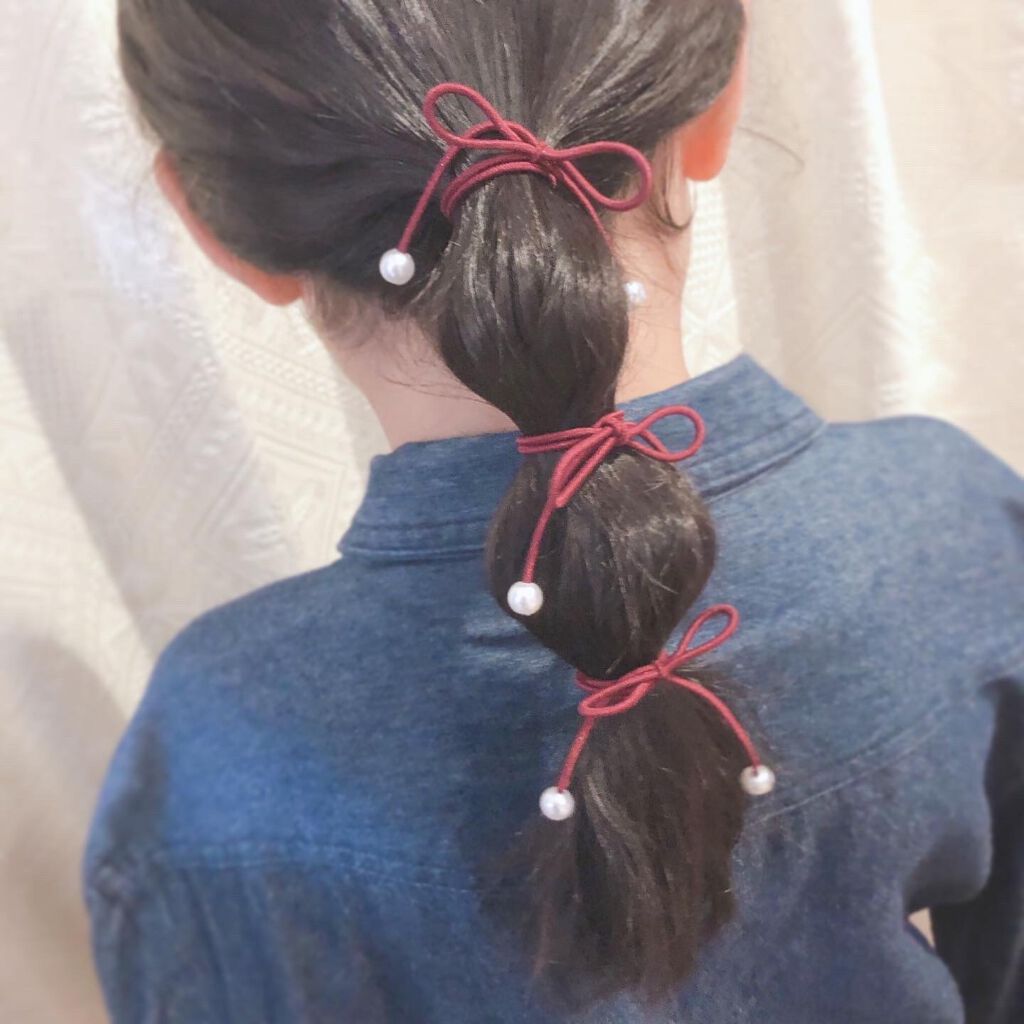 ロングゴム 100㎝/セリア/ヘアアクセサリーを使ったクチコミ（1枚目）