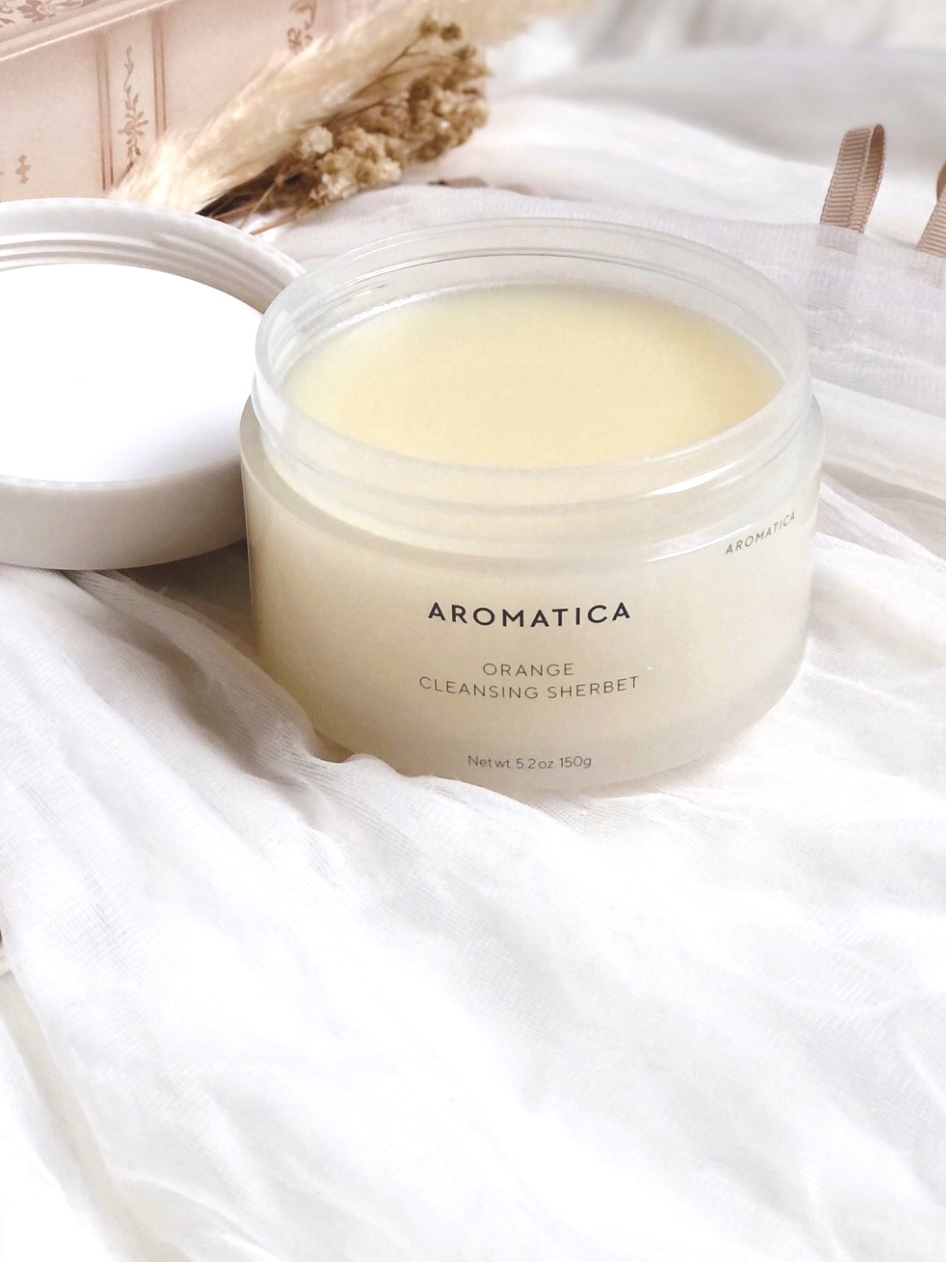 オレンジクレンジングシャーベット/AROMATICA/クレンジングバームを使ったクチコミ（1枚目）