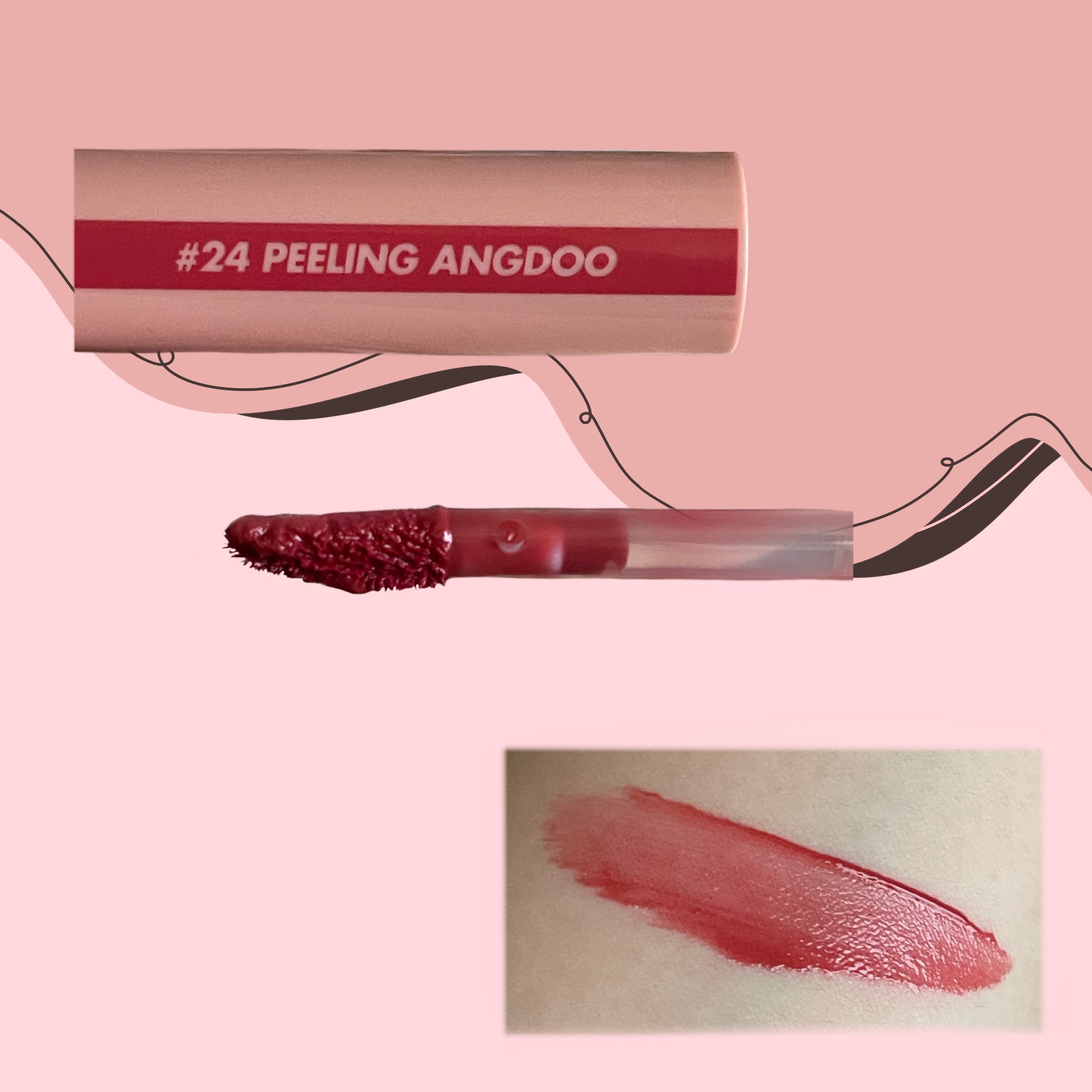 ジューシーラスティングティント/rom&nd/リップティントを使ったクチコミ（2枚目）