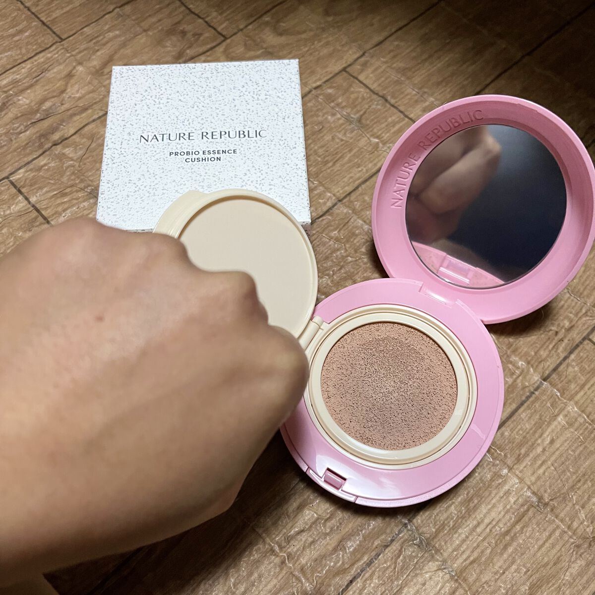 PROBIOエッセンスクッション/ネイチャーリパブリック/クッションファンデーションを使ったクチコミ（3枚目）