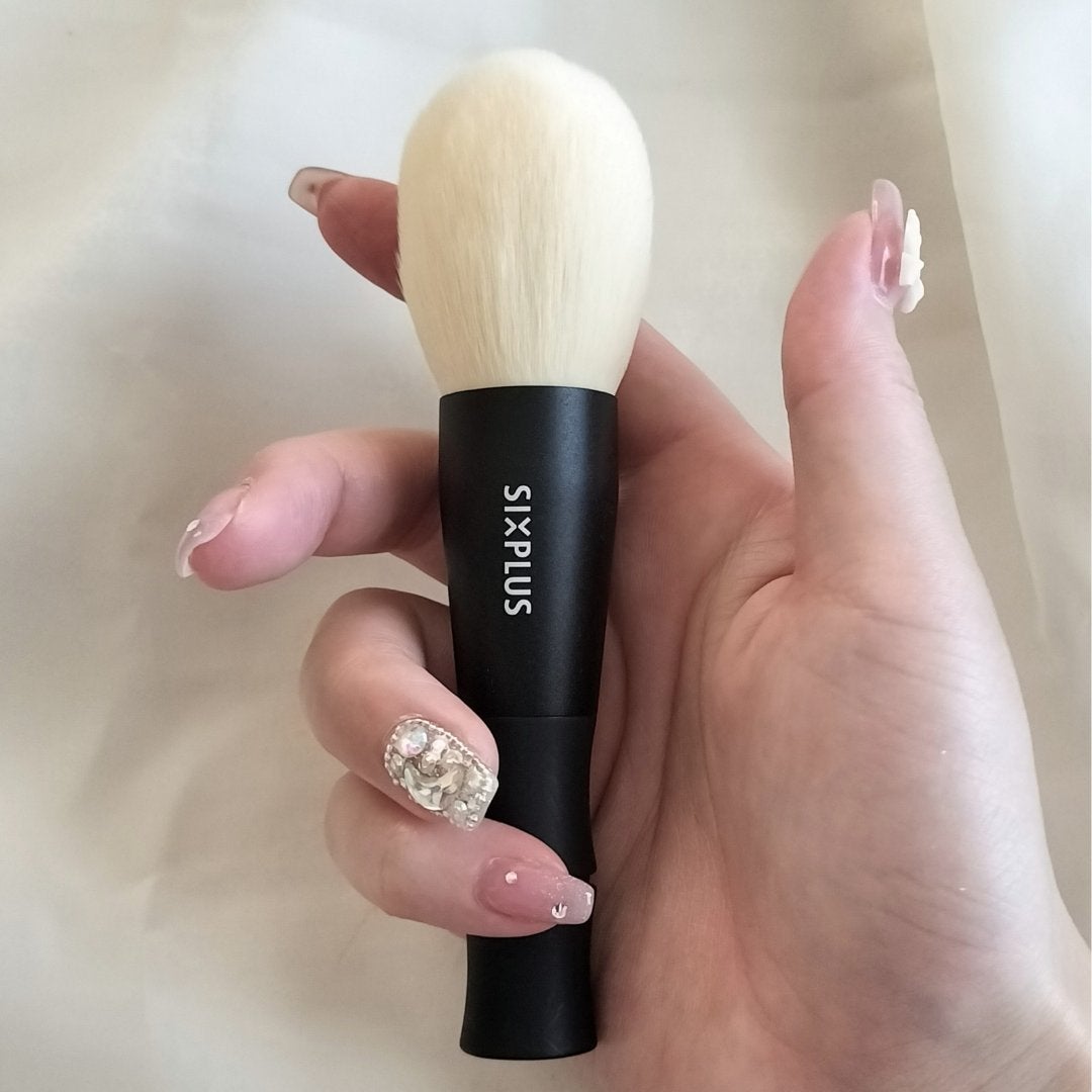 黒竹メイクブラシ9本セット-禅/SIXPLUS/メイクブラシを使ったクチコミ(2枚目)