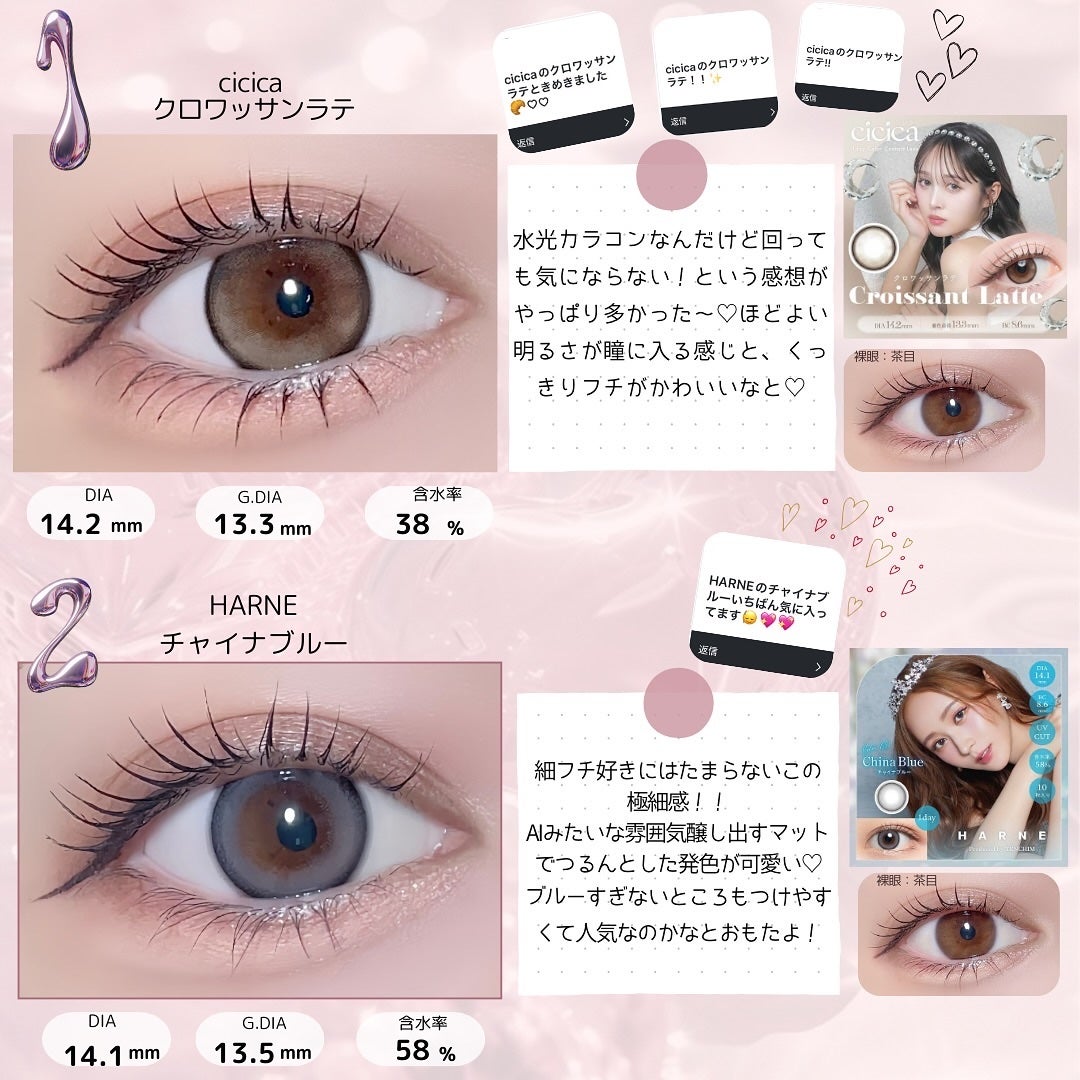 HARNE 1day/HARNE/ワンデー(1DAY)カラコンを使ったクチコミ(2枚目)