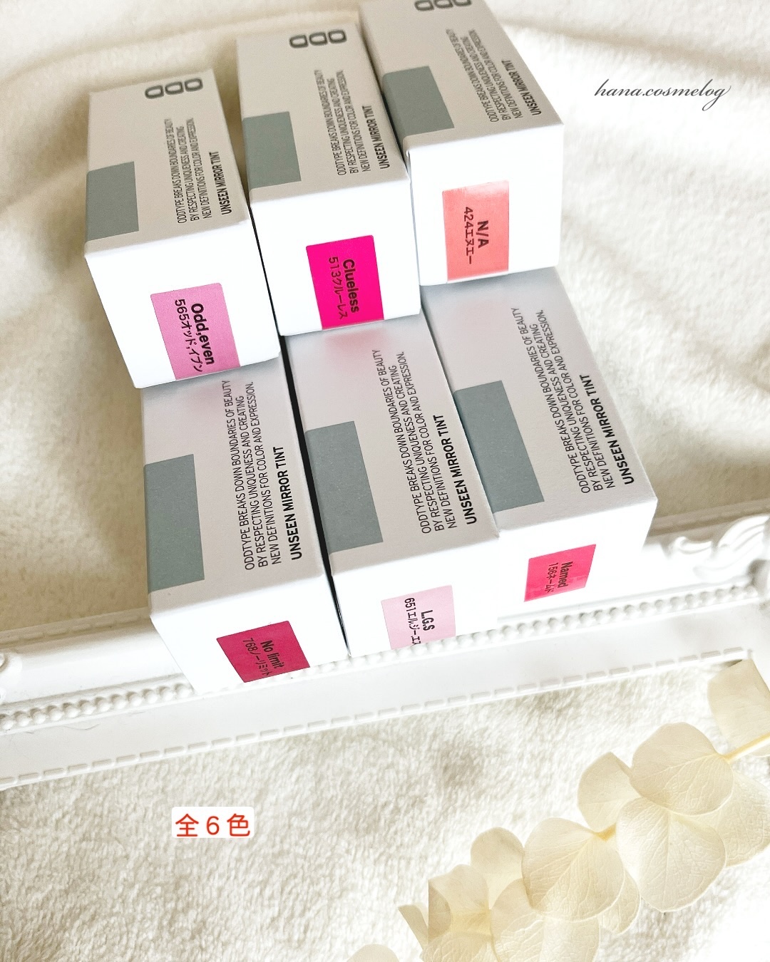 Oddtype オッドタイプ ミラーティント リップ リップカラー 6種セット Oddtype オッドタイプ ミラーティント リップ リップカラー 6種