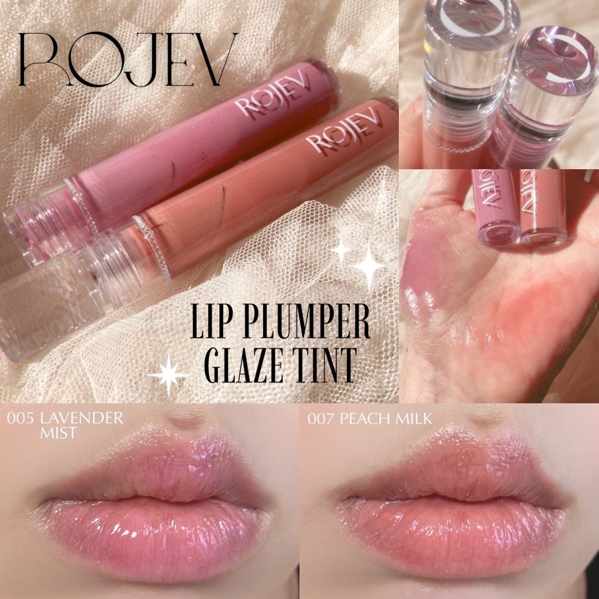 LIP PLUMPER GLAZE TINT/ROJEV/口紅を使ったクチコミ(1枚目)