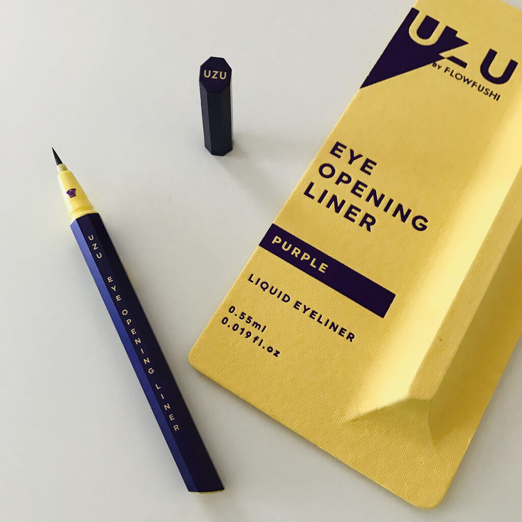 EYE OPENING LINER/UZU BY FLOWFUSHI/リキッドアイライナーを使ったクチコミ（1枚目）