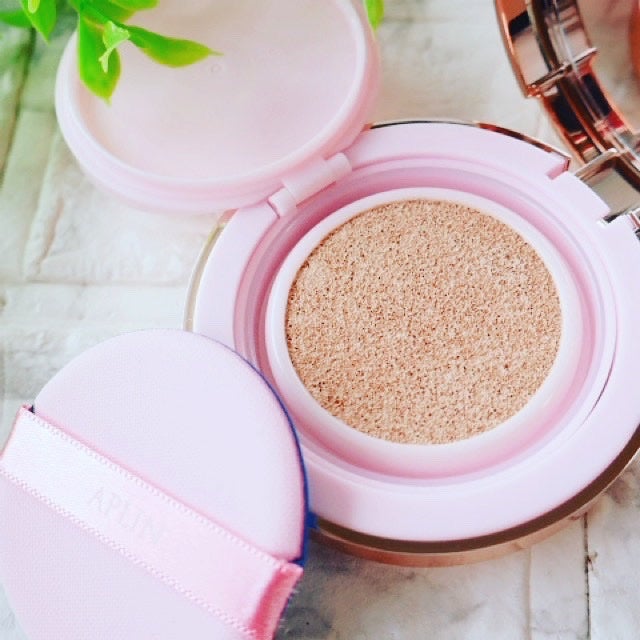 ピンクティーツリーカバーアップグロウクッション/APLIN/クッションファンデーションを使ったクチコミ(5枚目)