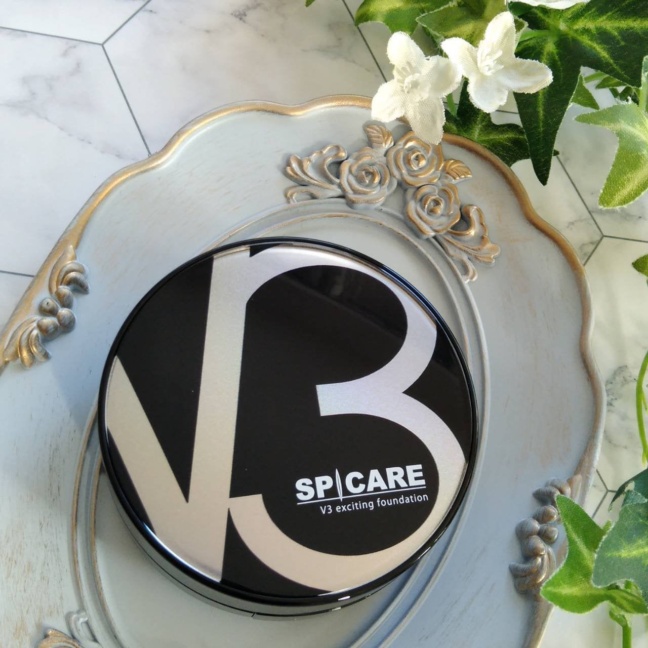 V3 エキサイティングファンデーション/SPICARE/クッションファンデーションを使ったクチコミ(2枚目)