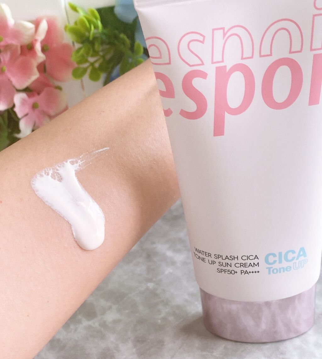 ウォータースプラッシュシカトーンアップクリーム/espoir/化粧下地を使ったクチコミ(2枚目)