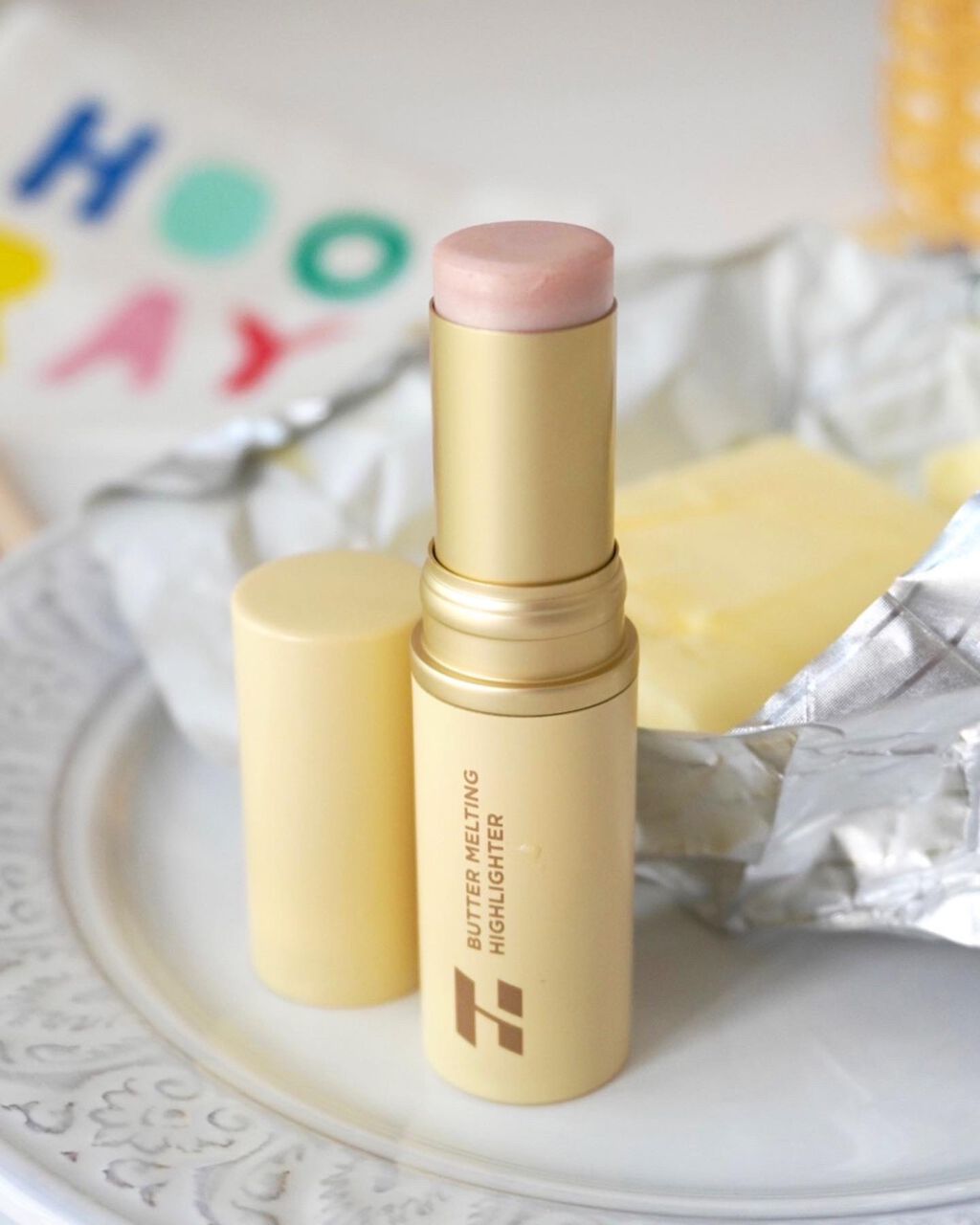 バター メルティング ハイライター/HOLIKA HOLIKA/スティックハイライトを使ったクチコミ（1枚目）